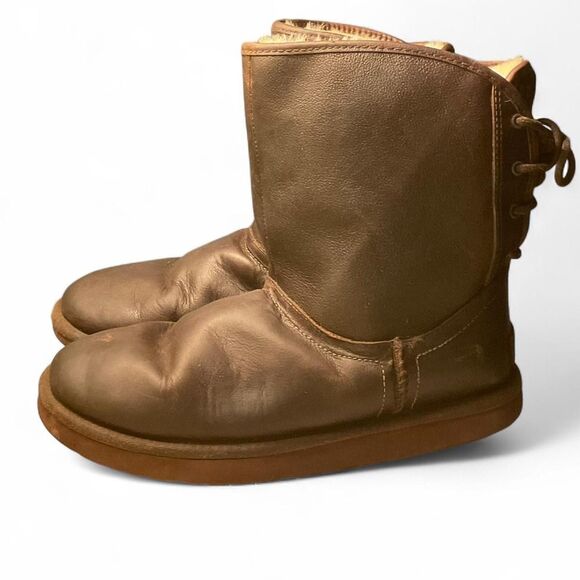 Vintage Genuine Leather UGG Boots - Picture 1 of 3